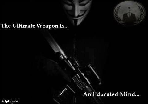 The Ultimate weapon is... An educated mind.