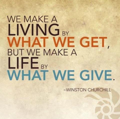 Life vs. Living by Winston Churchill