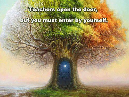 Teachers open the door, but you must enter by yourself.