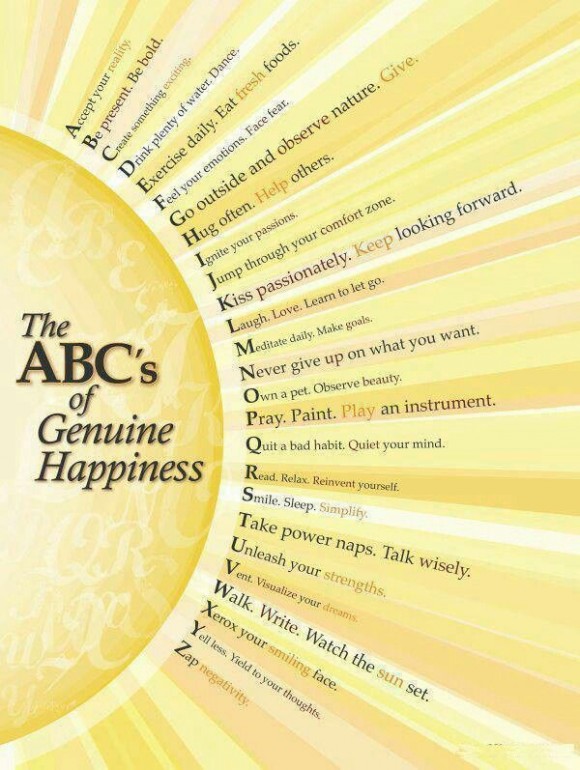 The ABC's of Genuine Happiness!