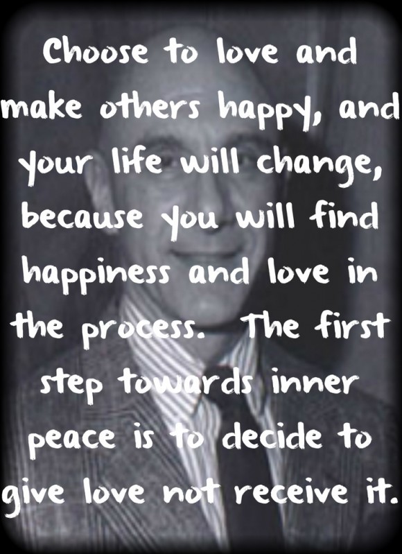 The first step toward inner peace: