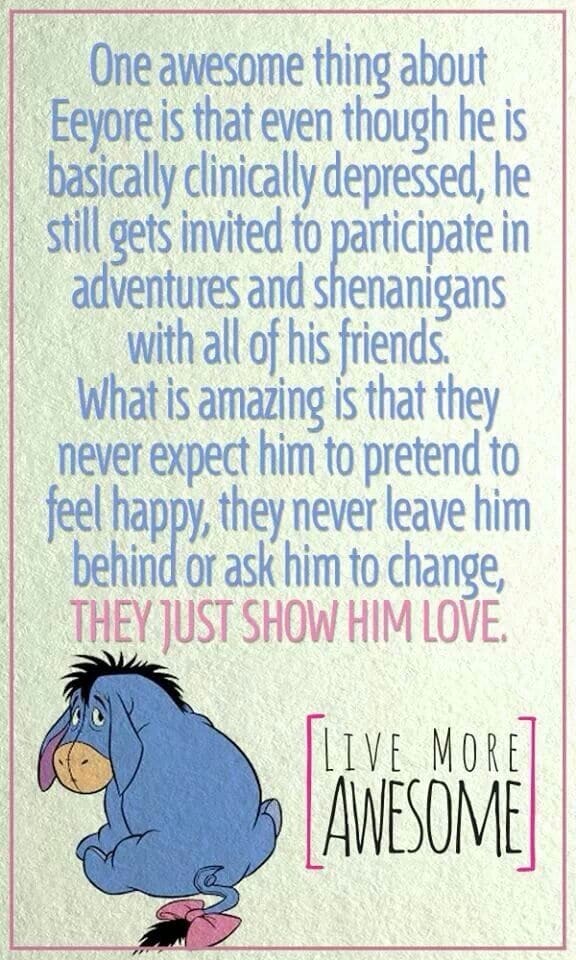 Advice from the friends of Eeyore: