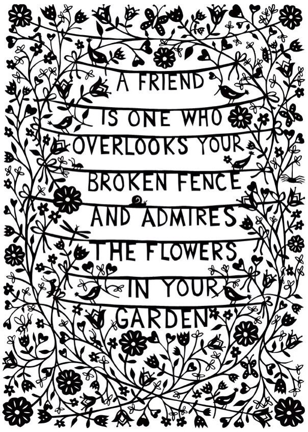 A friend is one who...