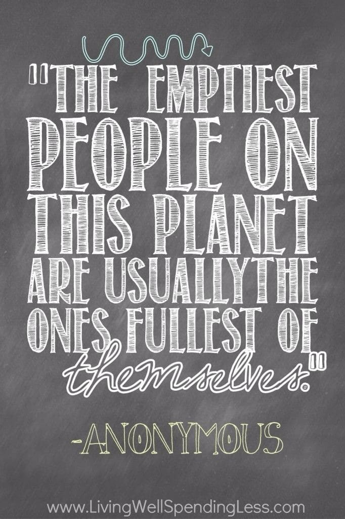 The emptiest people on this planet...