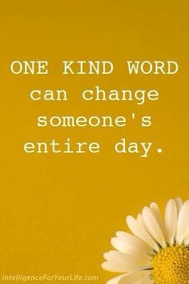 Today's Challenge: Deliver at least one kind word today!