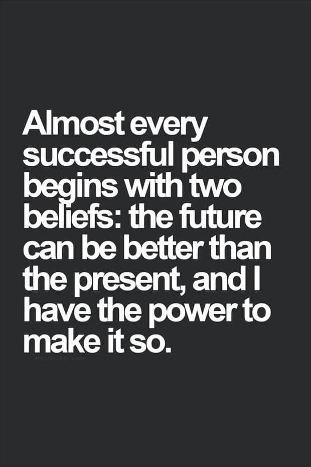 The two beliefs you should keep at the forefront of your mind: