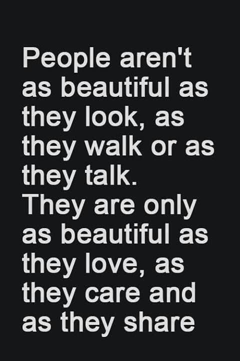 How the beauty of a person should be defined: