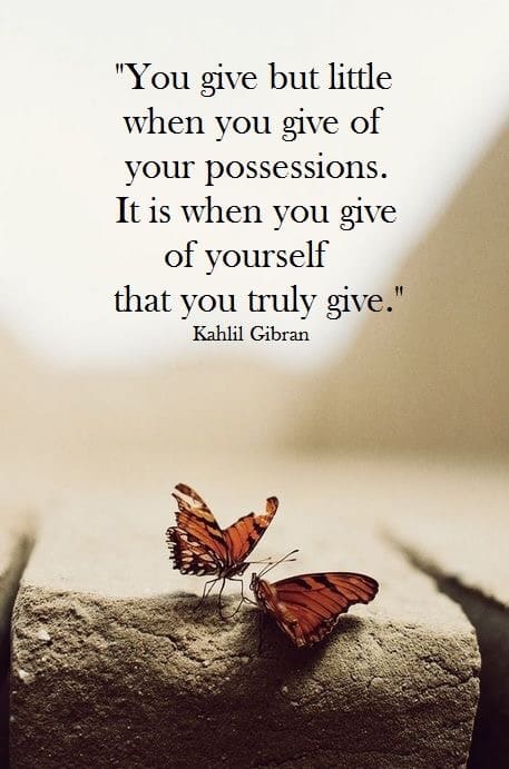 The art of giving.