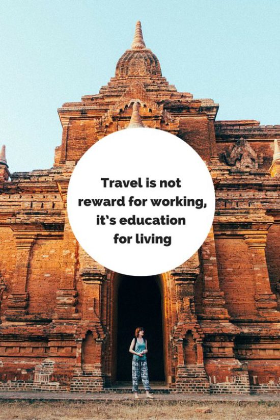Travel is not a reward for working...