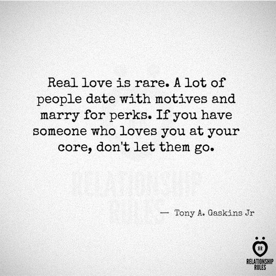 Real love is rare. · MoveMe Quotes