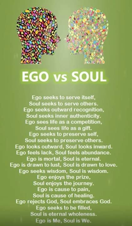 Remove the ego. It brings no good.