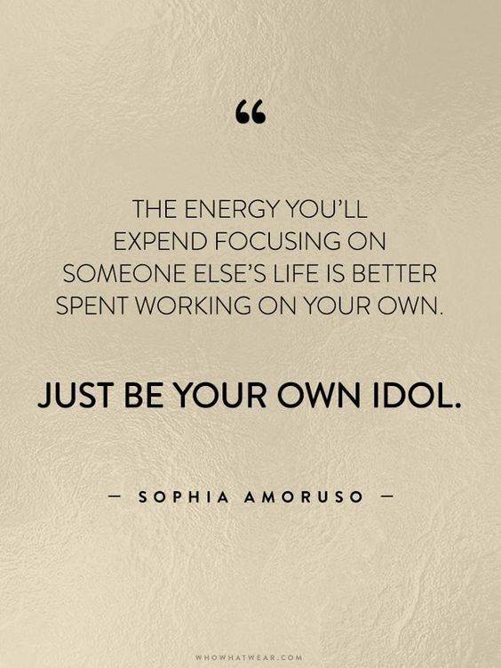 Be your own idol!