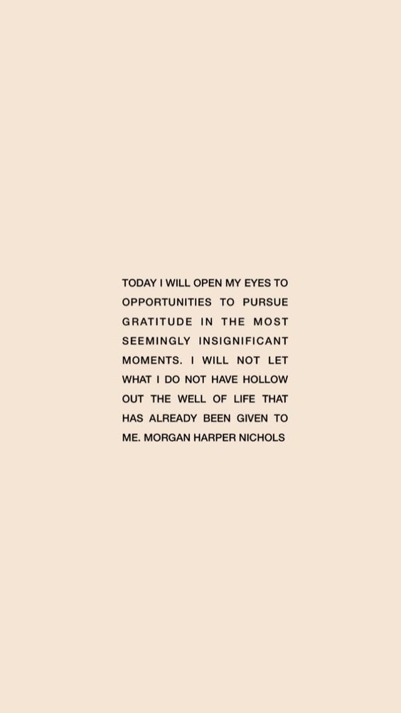 Today, pursue gratitude.