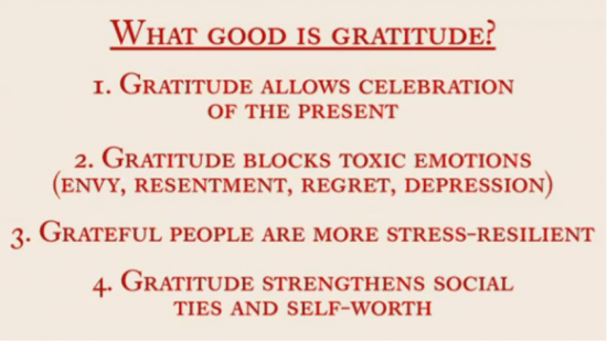 What Good is Gratitude?