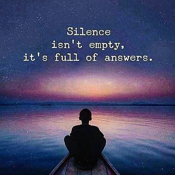 Silence isn't empty... · MoveMe Quotes