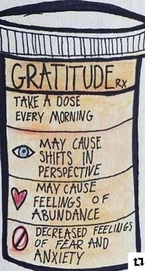 Gratitude - Take a dose every morning.