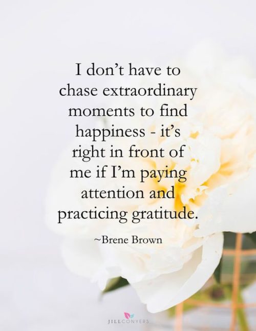 You don't have to chase extraordinary moments to find happiness.