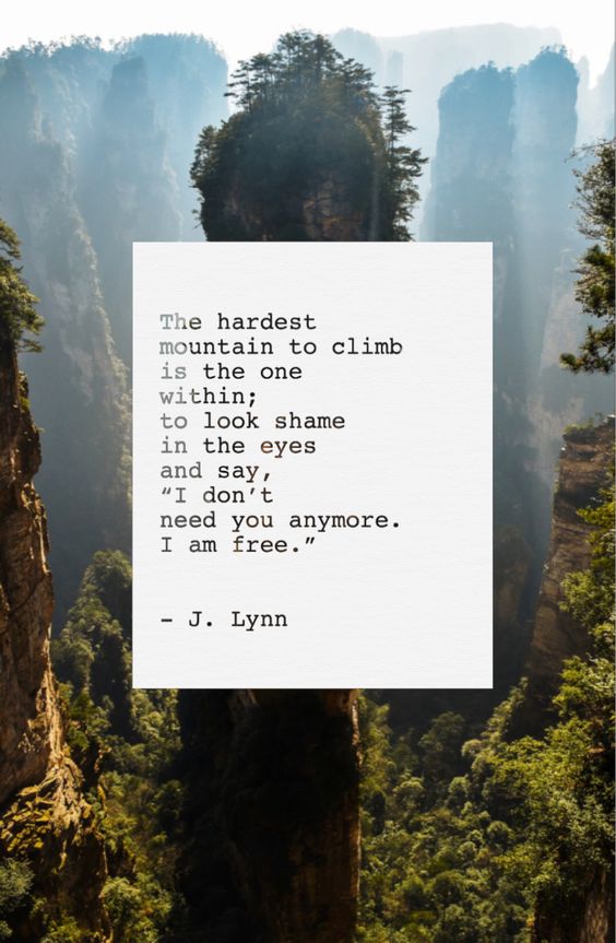 The hardest mountain to climb...