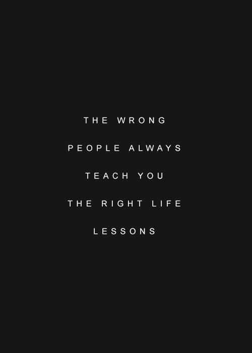 Sometimes you learn more from the wrong ones...