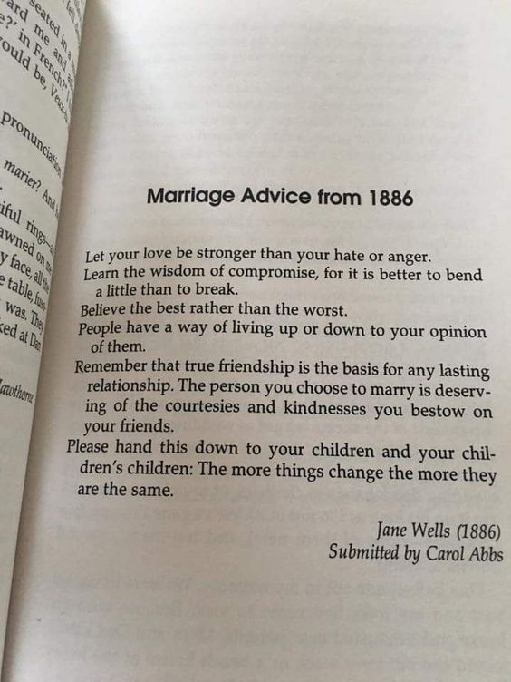 Marriage advice from 1886
