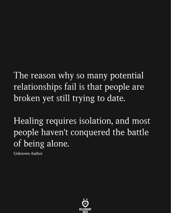 Conquer the battle of being alone first.Conquer the battle of being alone first.