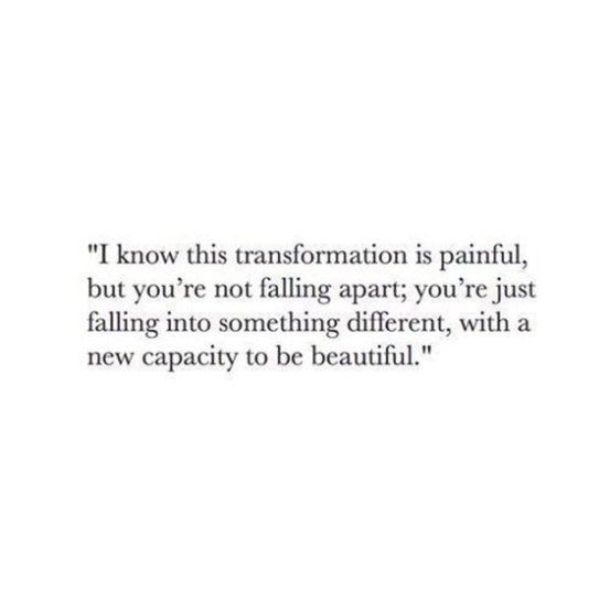 You're not falling apart.