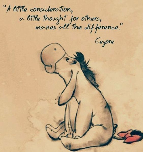 A message from Eeyore: