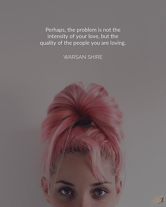 Warsan Shire picture quote on love