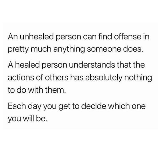 Heal yourself and others change, too.