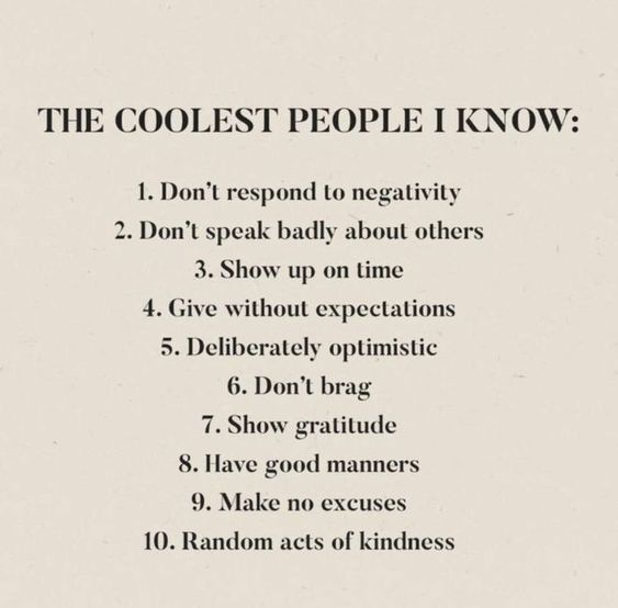 Who are the coolest people you know?