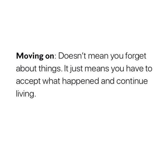 It's time to move on.
