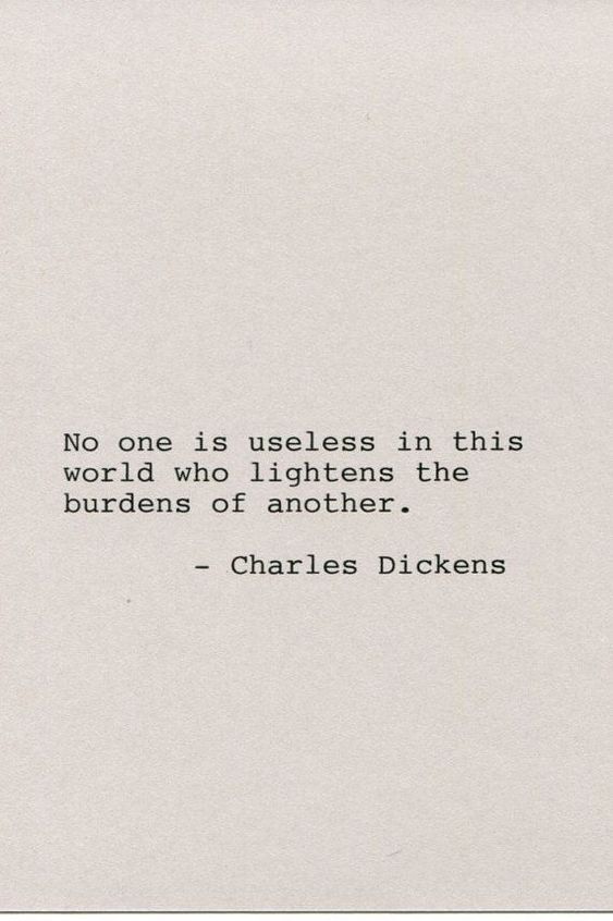 No one is useless.