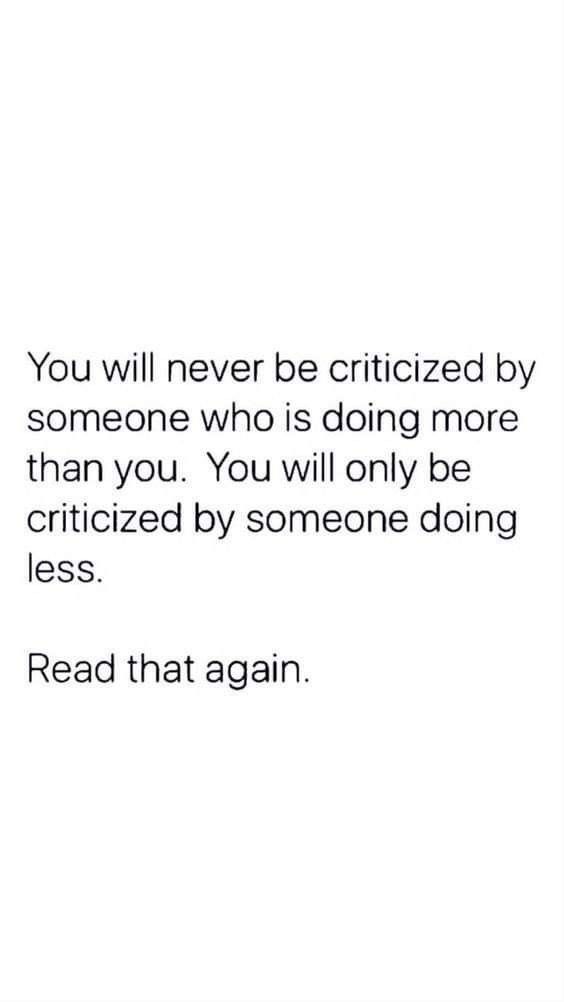 Being criticized?