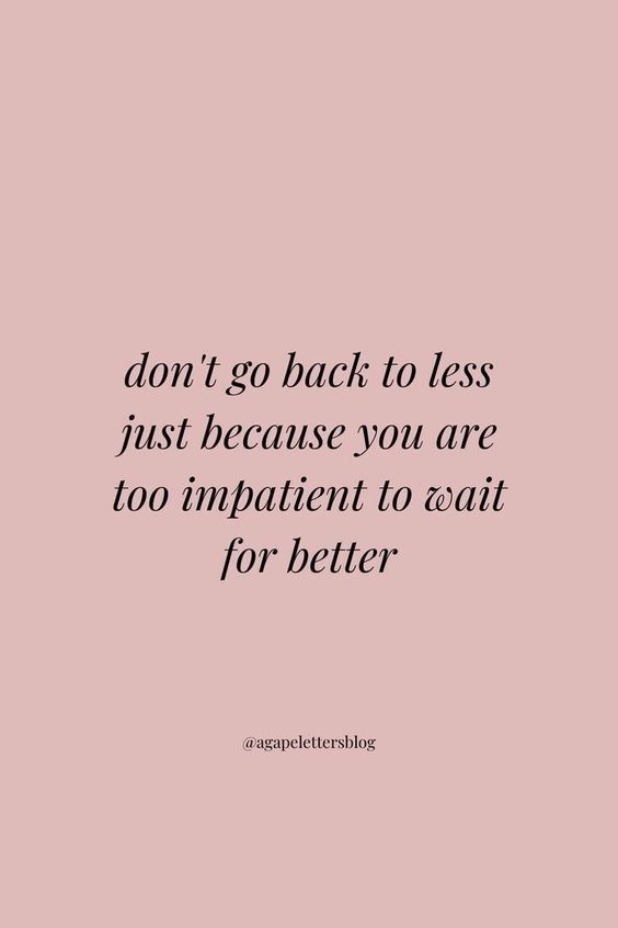 Don't go back to less.