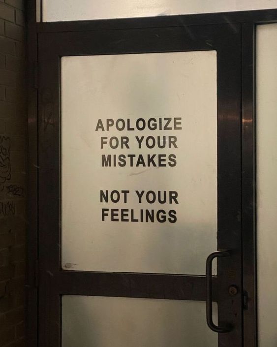 Feelings aren't mistakes.