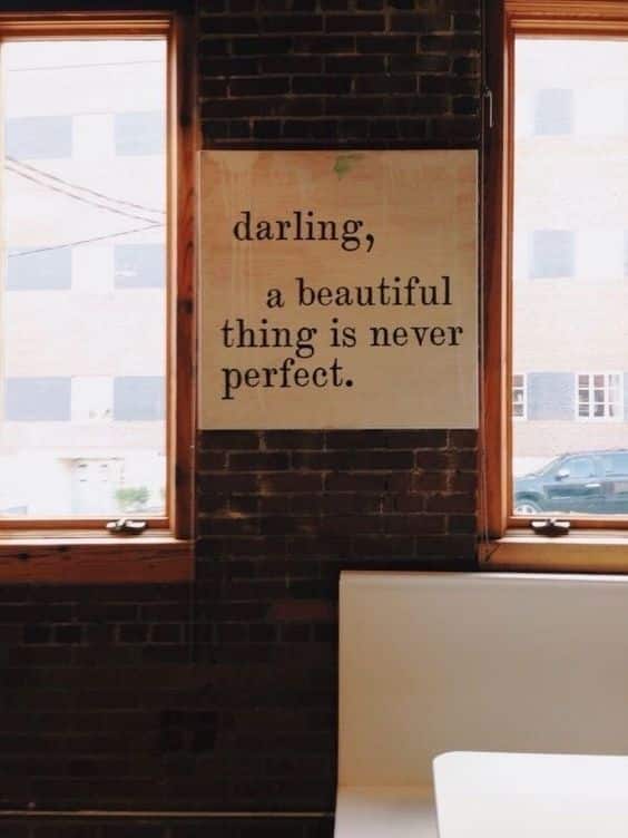 Never perfect.