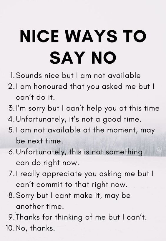 10 Polite Ways to Say No 