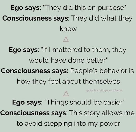 Ego vs. Consciousness