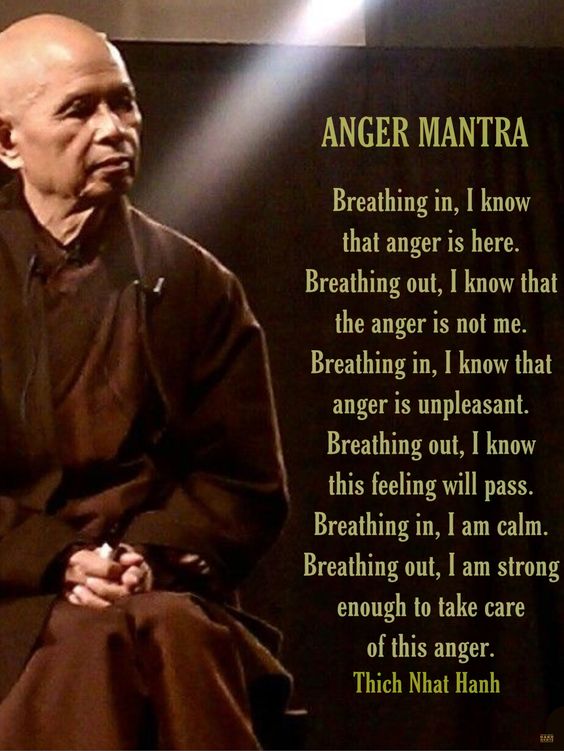 Let your breath guide your anger.