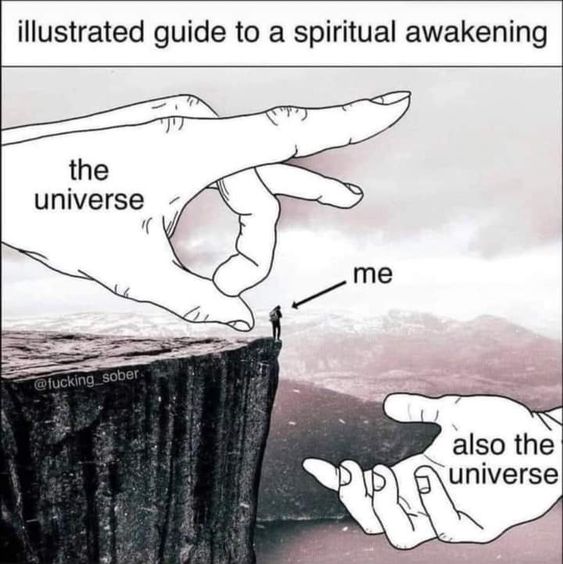 Spiritual awakening, here I come.