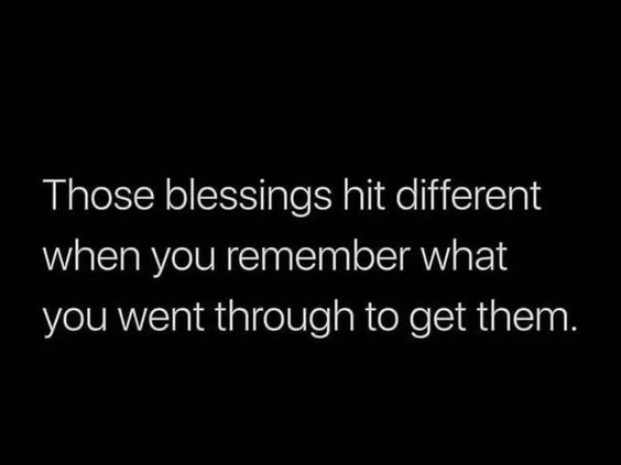 Those blessings >>>