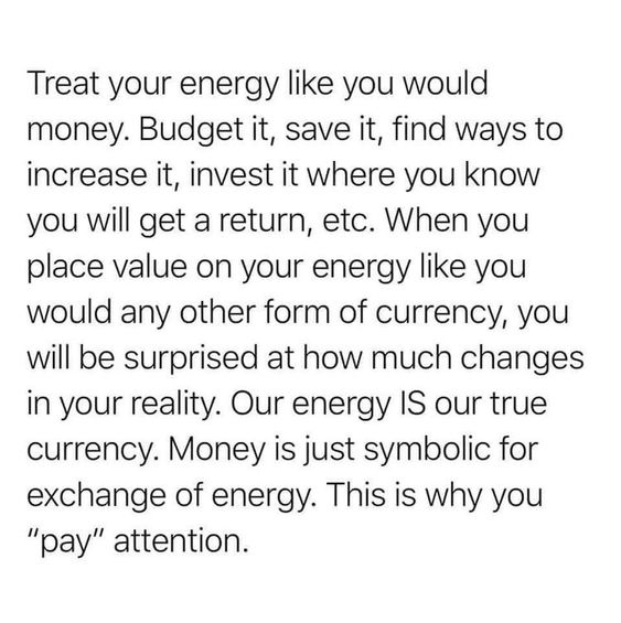 Energy > Money