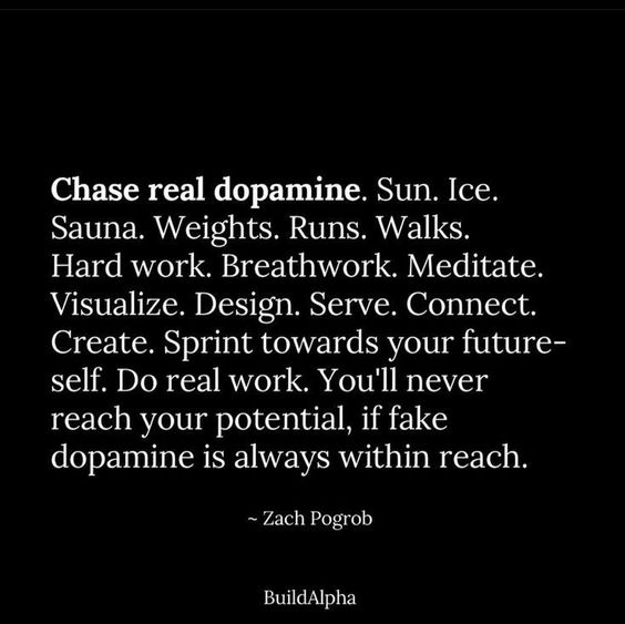 Real dopamine > Screen dopamine