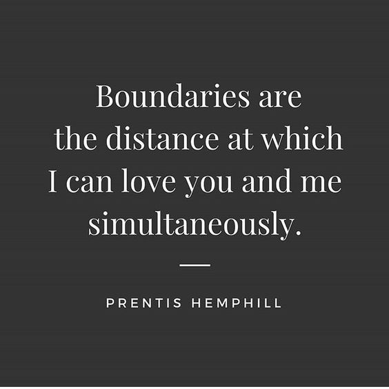 Lack of boundaries is lack of love for yourself.