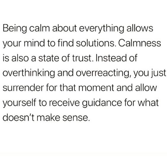 My superpower is staying calm.