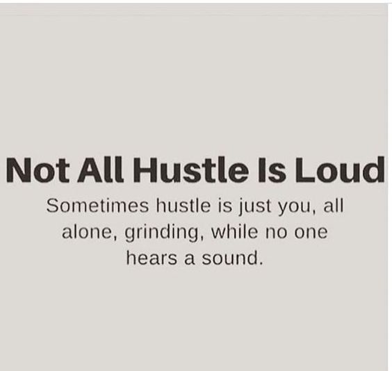 All about that shhhhh hustle.