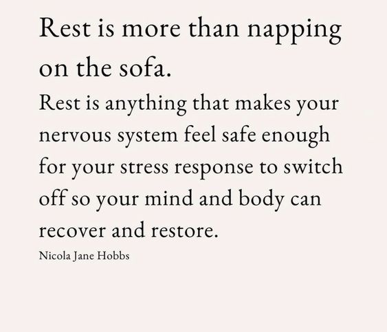 How do you rest?
