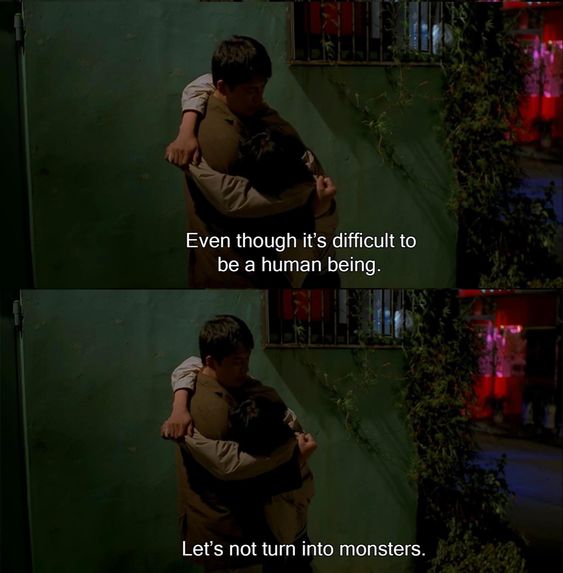 Let's not be monsters.