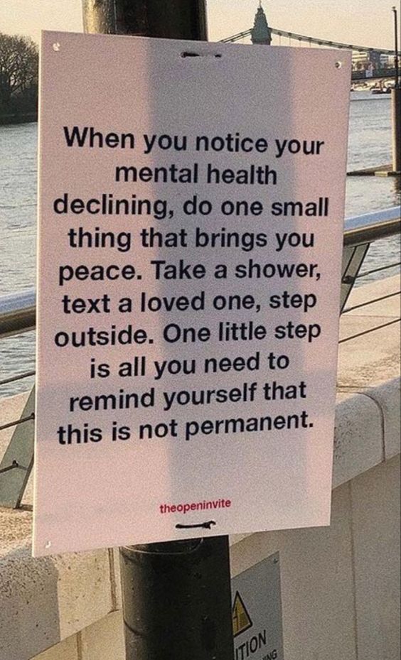 Do something to remind yourself it isn't permanent.