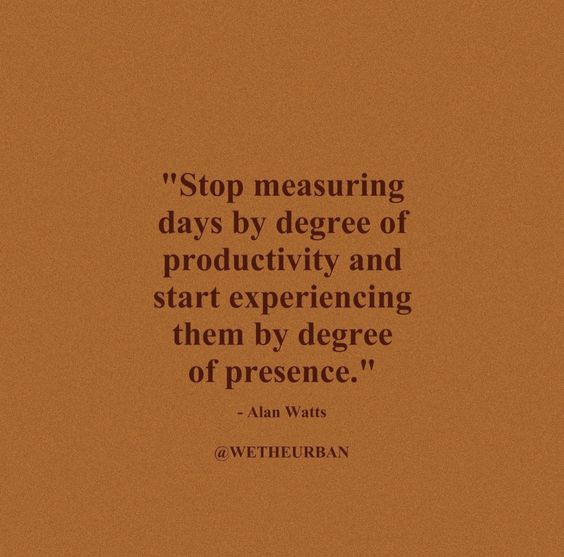 Presence > Productivity
